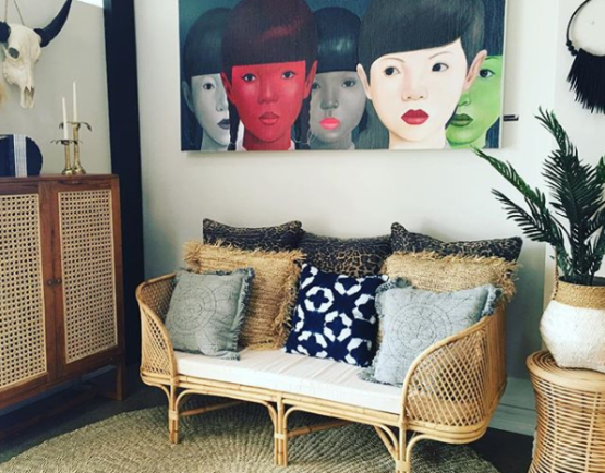 Rattan couch from Katamama - furniture shop
