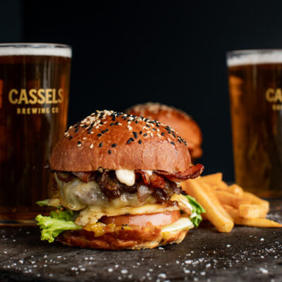 The Brewery Restaurant & Bar Burger and Cassels Beer