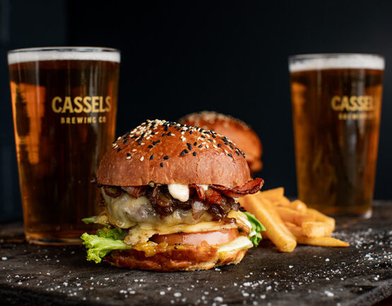 The Brewery Restaurant & Bar Burger and Cassels Beer